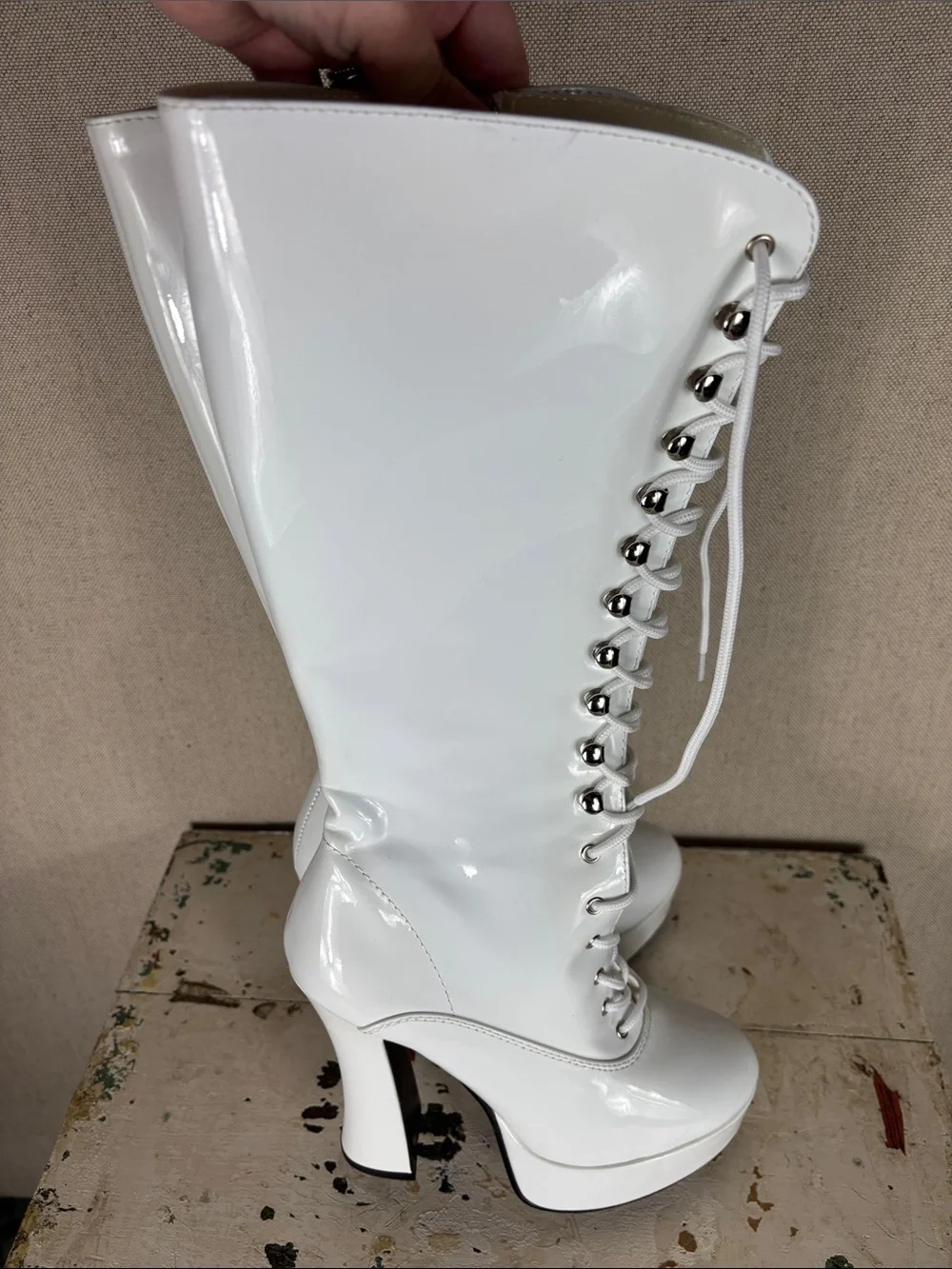 Pleaser USA > White Electra 2020 Platform Pump 7